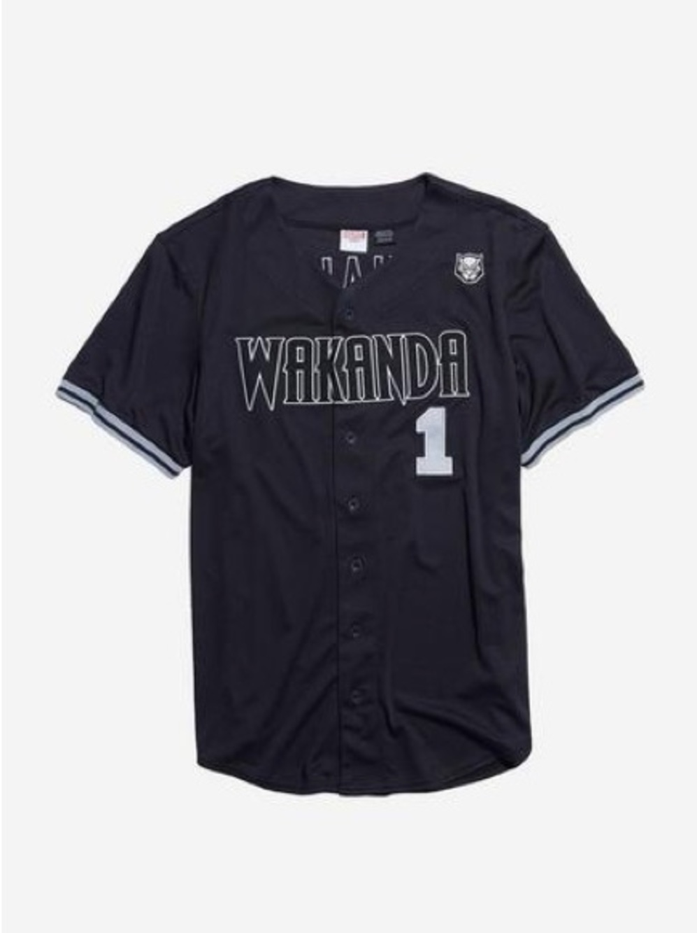 Disney Marvel Black Panther T’Challa Baseball Jersey S
